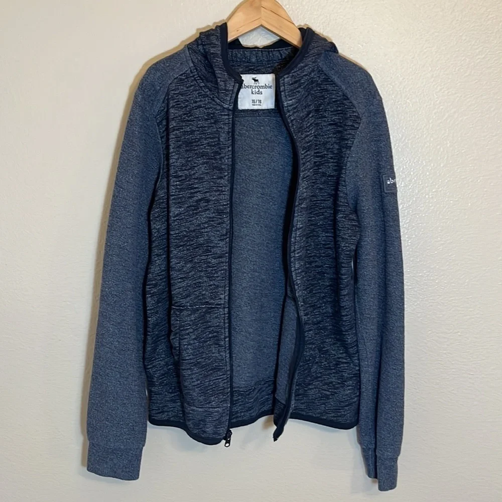 ABERCROMBIE Kids Blue Zipper Sweatshirt